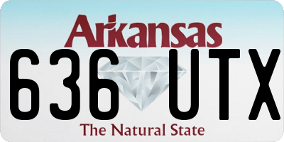 AR license plate 636UTX