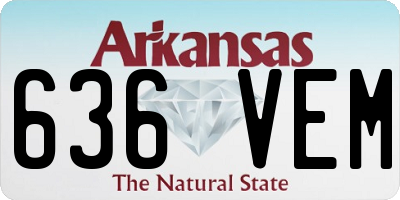 AR license plate 636VEM