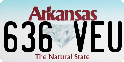 AR license plate 636VEU