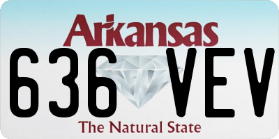 AR license plate 636VEV