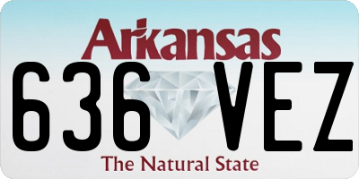 AR license plate 636VEZ