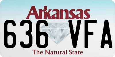 AR license plate 636VFA
