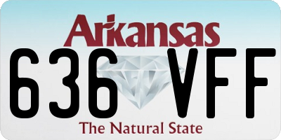 AR license plate 636VFF