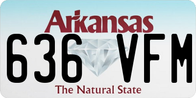 AR license plate 636VFM