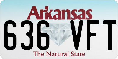 AR license plate 636VFT