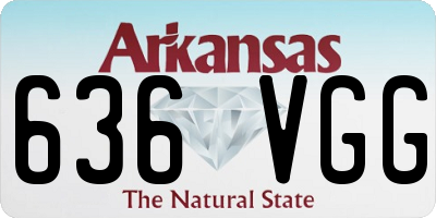 AR license plate 636VGG
