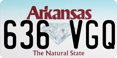 AR license plate 636VGQ