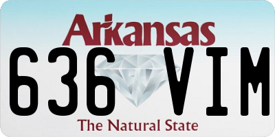 AR license plate 636VIM