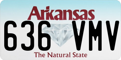 AR license plate 636VMV