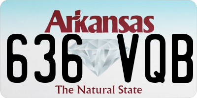 AR license plate 636VQB