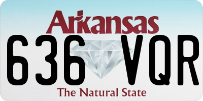 AR license plate 636VQR