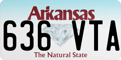 AR license plate 636VTA