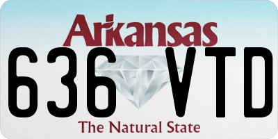 AR license plate 636VTD