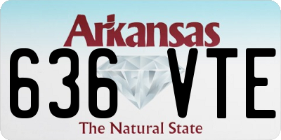 AR license plate 636VTE