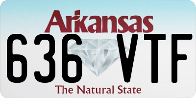 AR license plate 636VTF