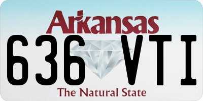 AR license plate 636VTI