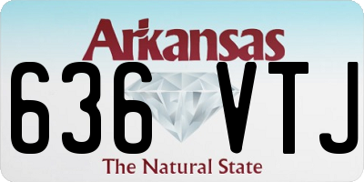 AR license plate 636VTJ