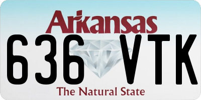 AR license plate 636VTK