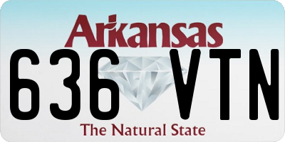 AR license plate 636VTN