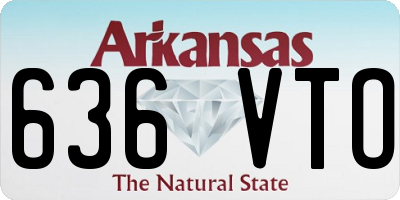 AR license plate 636VTO