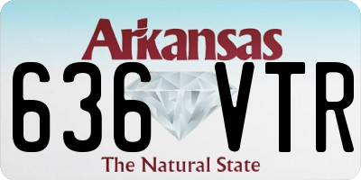 AR license plate 636VTR