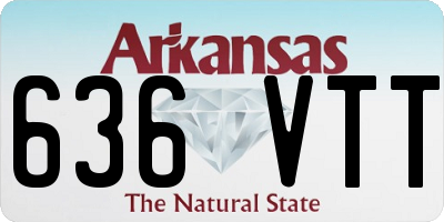 AR license plate 636VTT