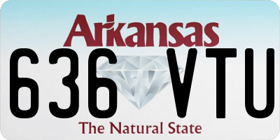 AR license plate 636VTU