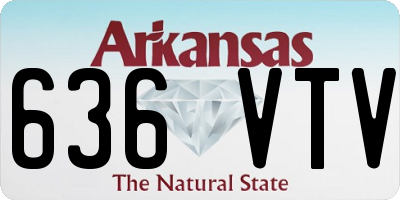 AR license plate 636VTV