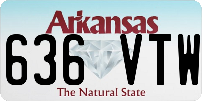 AR license plate 636VTW
