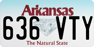 AR license plate 636VTY