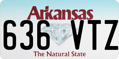AR license plate 636VTZ