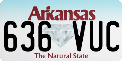 AR license plate 636VUC