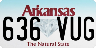 AR license plate 636VUG