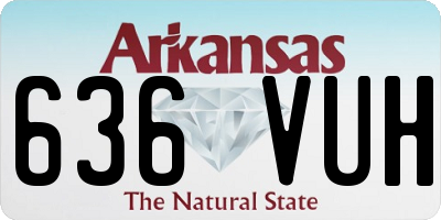 AR license plate 636VUH