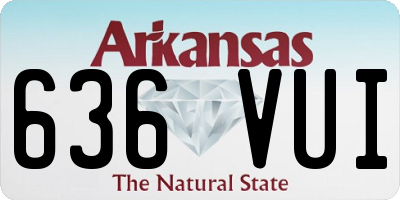 AR license plate 636VUI