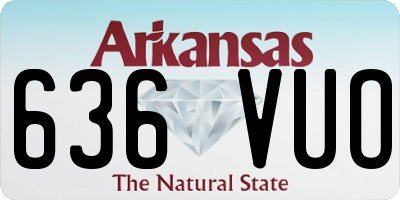 AR license plate 636VUO