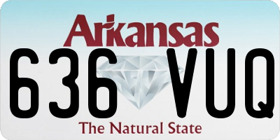 AR license plate 636VUQ
