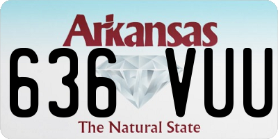 AR license plate 636VUU