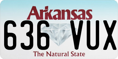AR license plate 636VUX