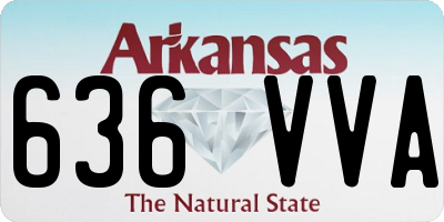 AR license plate 636VVA