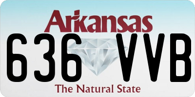 AR license plate 636VVB