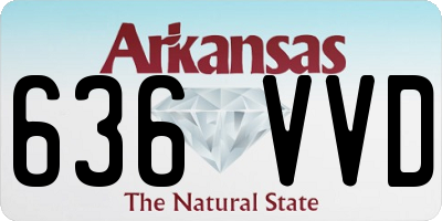 AR license plate 636VVD