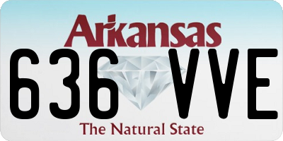 AR license plate 636VVE