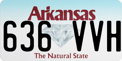 AR license plate 636VVH