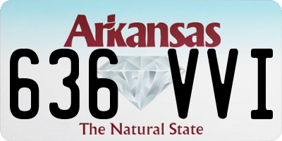 AR license plate 636VVI
