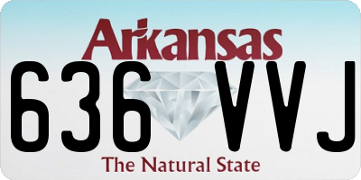 AR license plate 636VVJ