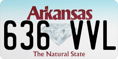AR license plate 636VVL