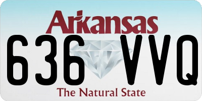 AR license plate 636VVQ