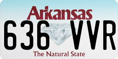AR license plate 636VVR
