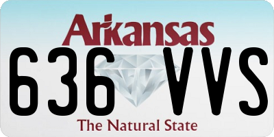 AR license plate 636VVS